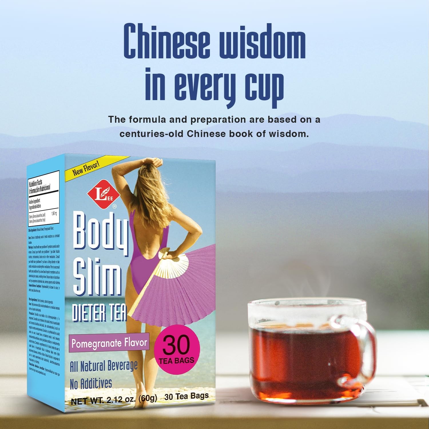 Body Slim Dieters Caffeine Free Chinese Herbal Tea Senna Leaves Lemon Zest 30