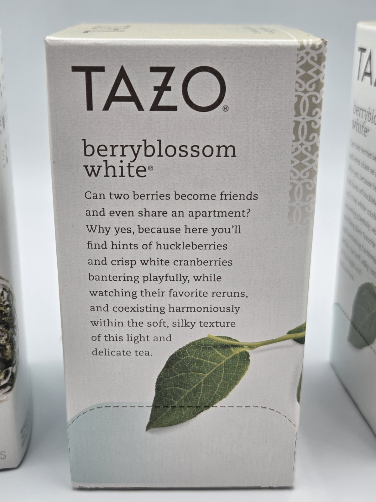 Three (3) Boxes TAZO Berryblossom White Tea Discontinued 60 Teabags BB 06/21