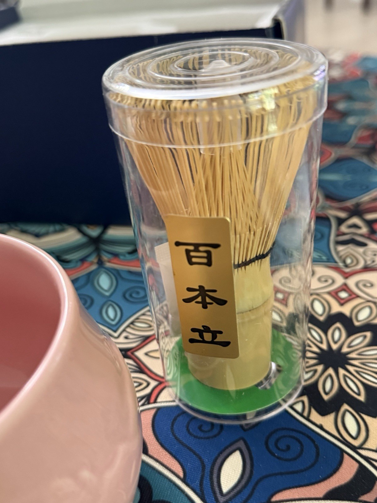 Japanese Matcha Tea Whisk Set 6 Pcs Pink