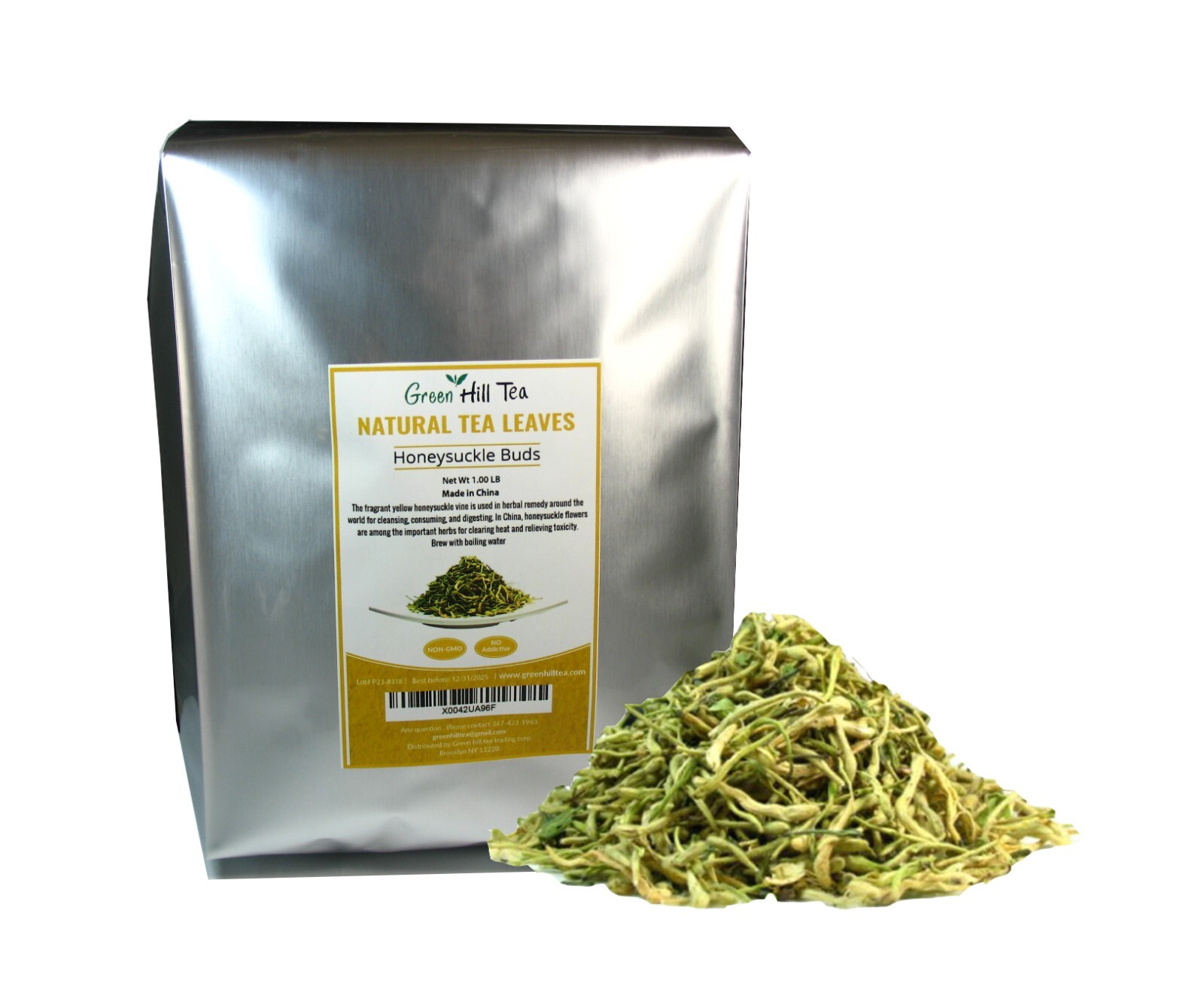 Traditional health herbs, Honey suckle dried herbal tea honeysuckle tea 1 LB