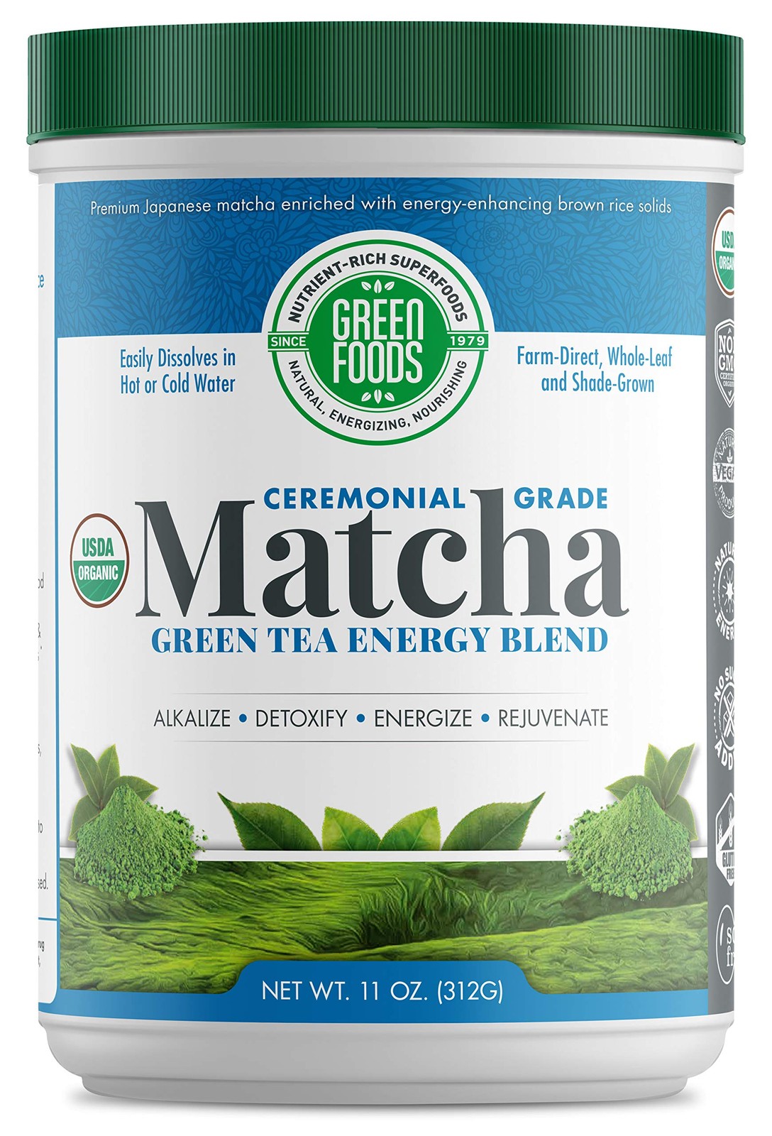 Organic Ceremonial Grade Matcha Green Tea 11oz – First Harvest, Farm-Direct