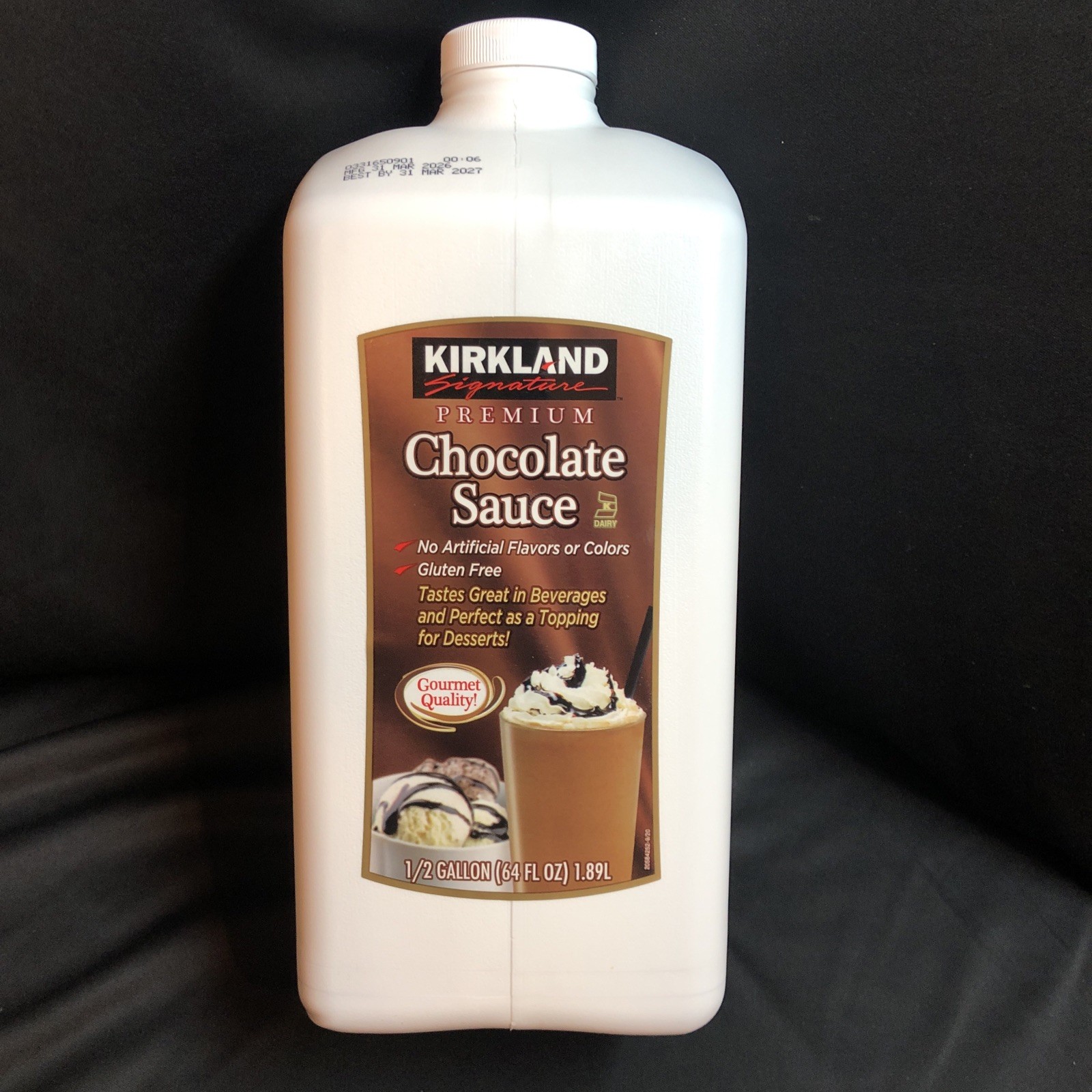 New – Kirkland Signature Premium Chocolate Sauce -Gourmet Quality- 64 oz -1.89L