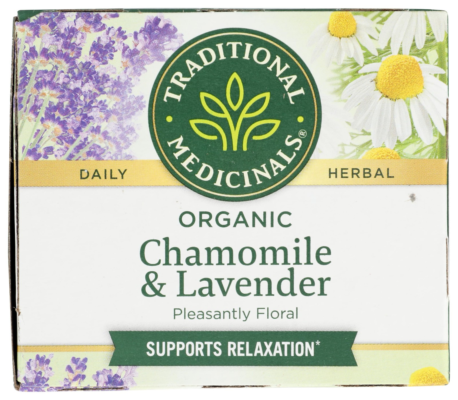 Organic Chamomile Lavender Tea 6×16 Bags | Caffeine-Free Herbal Infusion