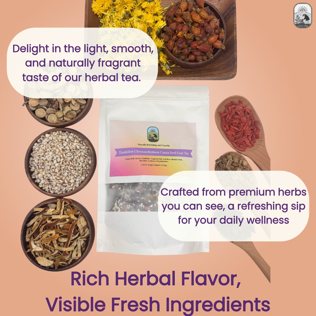 Dandelion Wolfberry Tea 120g Caffeine Free Detox Liver Kidney Support Blend