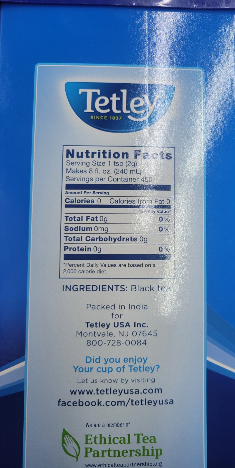 Tetley Premium Loose Leaf Black Tea 900g (31.75oz) | 2 PACK OFFER | Free Ship
