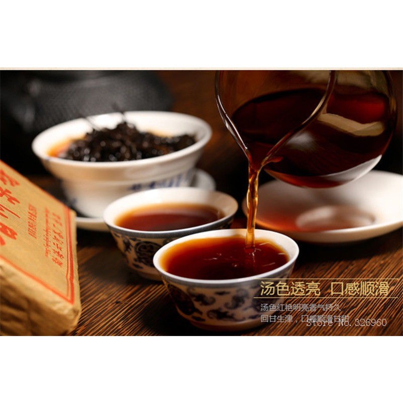 Pu’er Tee Ziegel Reife Puer Tee Ältere Puerh Pu-erh Schwarzer Tee Vorfahren 100g