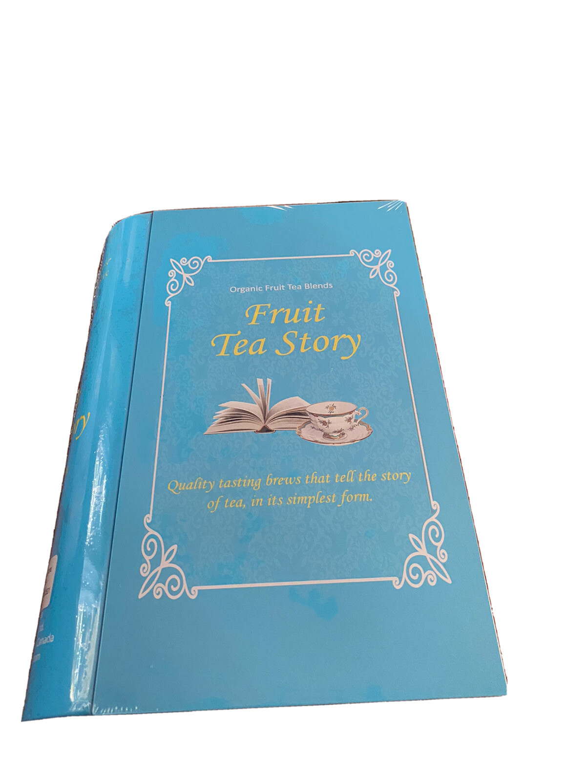 Touch Organic Tea Blends FRUIT TEA STORY Tin Book 60 Pages Elegant Tea Gift ☕️