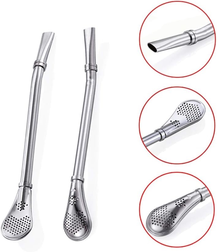 Yerba Mate Bombilla Gourd Drinking Filter Straws 304 Food-Grade Stainless Steel