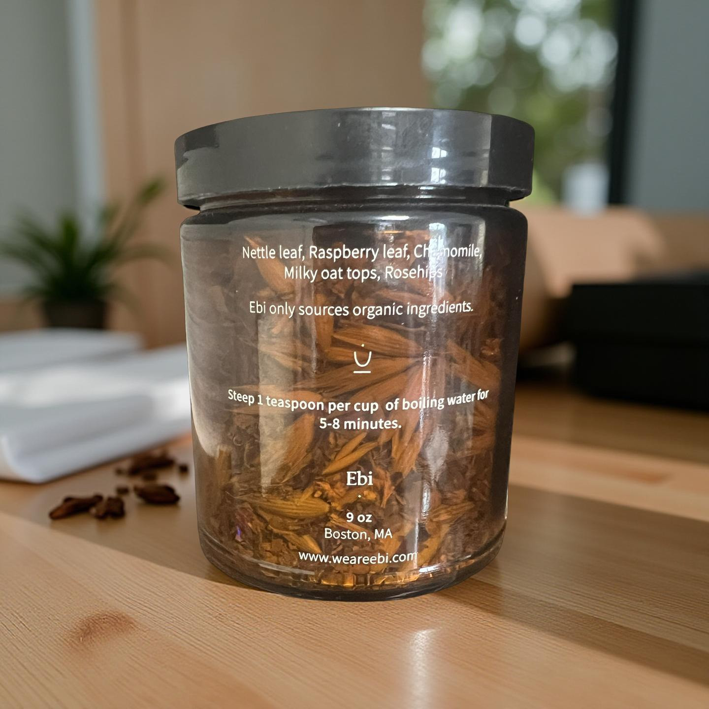 Ebi The Tisane Organic Herbal Tea Blend 9 oz Premium Botanical Infusion Fresh