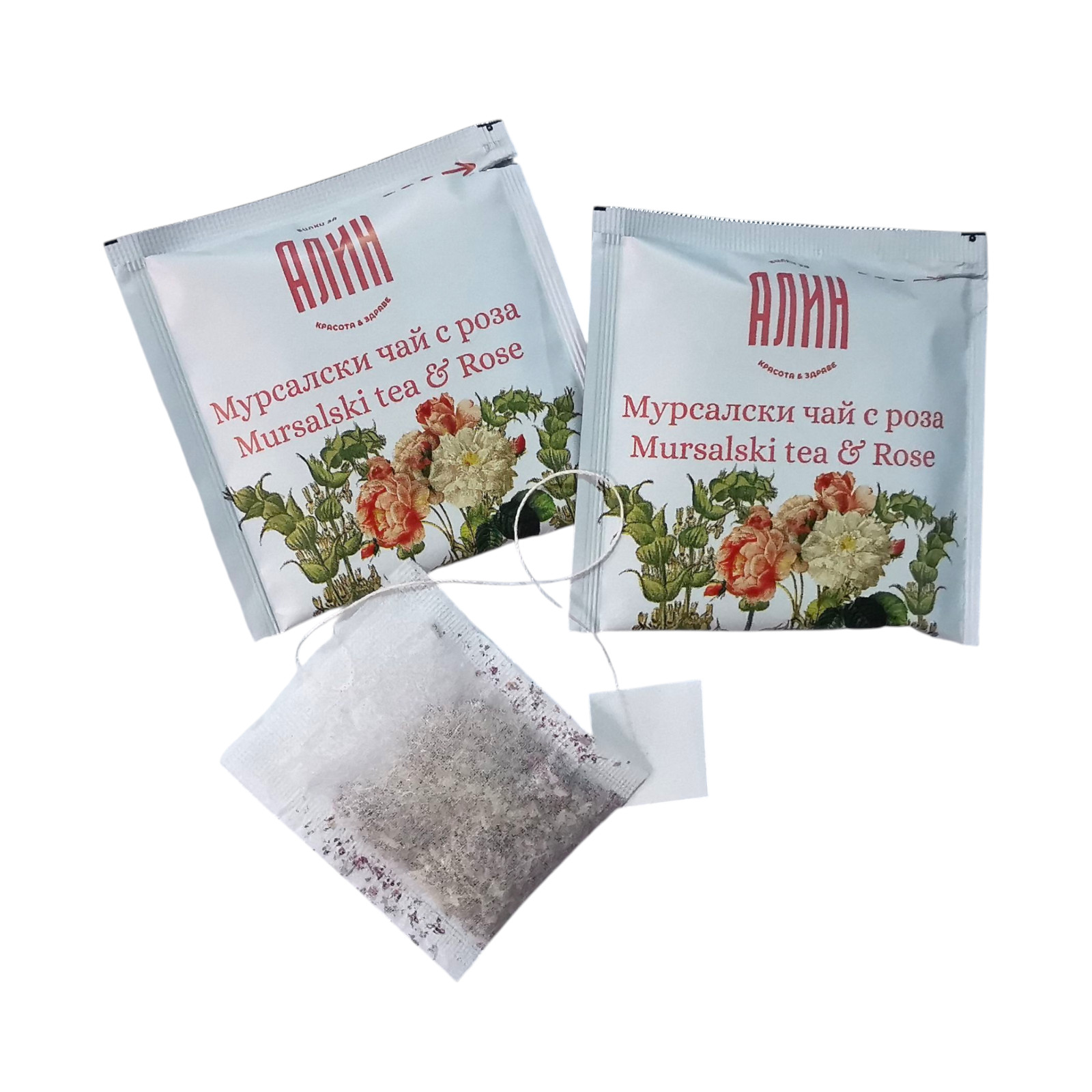 Alin Mursalski Tea with Rose 20 Teabags Sideritis Scardica Bulgarian Damask Rose