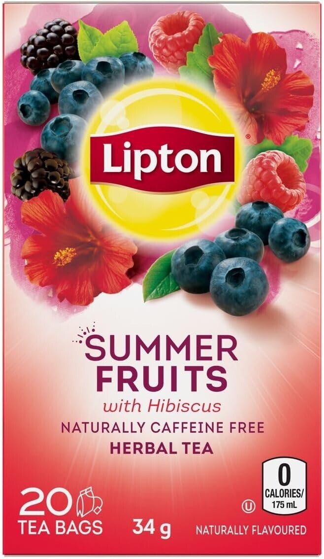 Lipton Summer Fruit Tea 34 g 20 Tea Bags, Exp:2026JN08