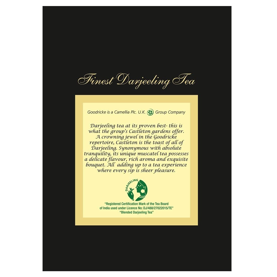 GOODRICKE Castleton Darjeeling Tea 250g Premium Whole Leaf Loose Black Tea