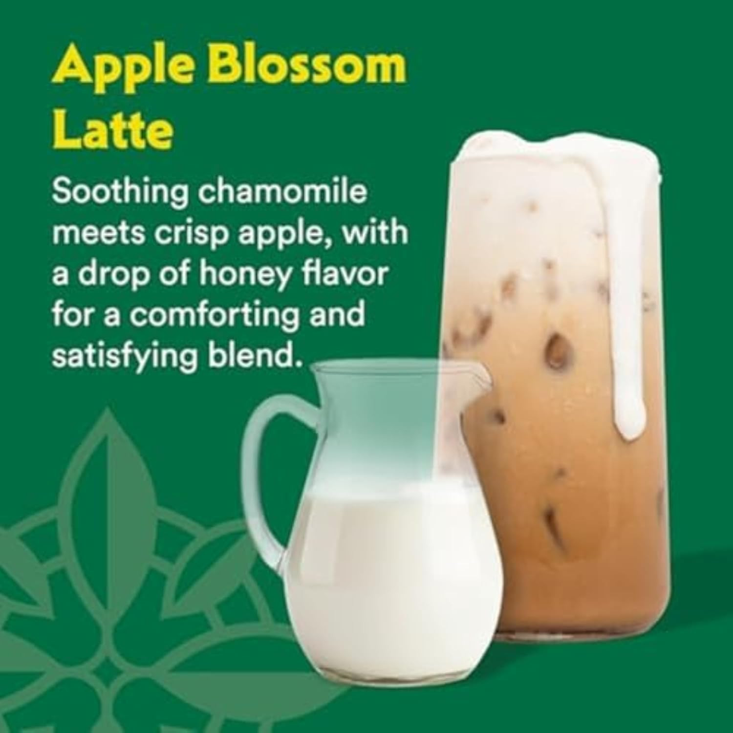Apple Blossom Latte – Dairy Free Plant Based Chamomile Tea Concentrate – Caffein