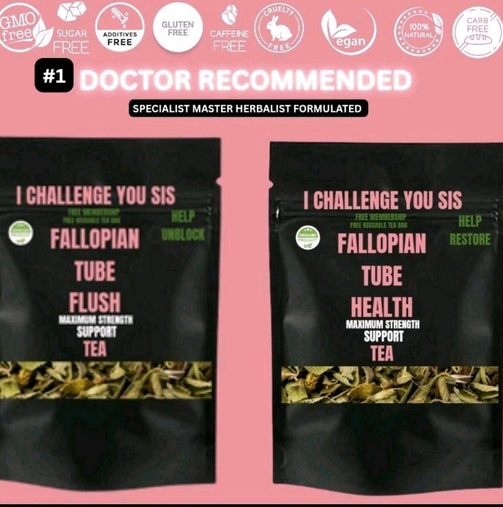 TIKTOK VIRAL 30 DAY SUPPLY HANDMADE FALLOPIAN TUBE UNBLOCK FLUSH TEA KIT