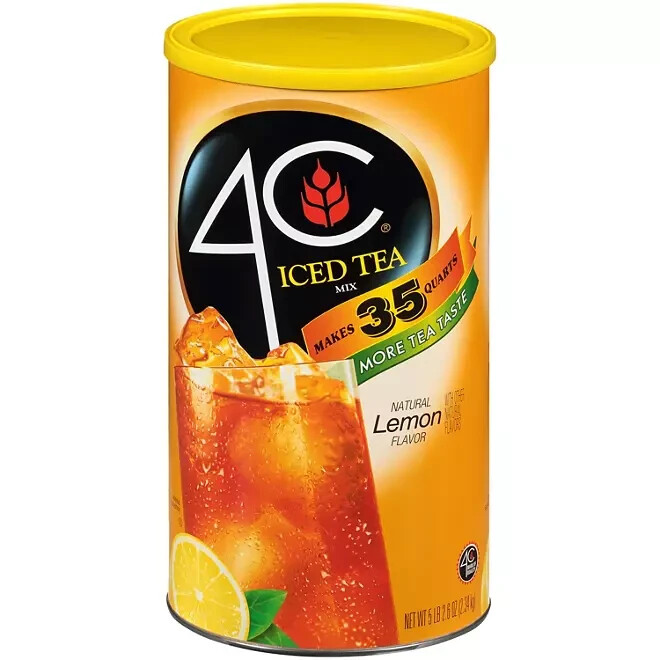 4C 35-Qt. Lemon Iced Tea Mix (82.6 oz.) Fast Ship