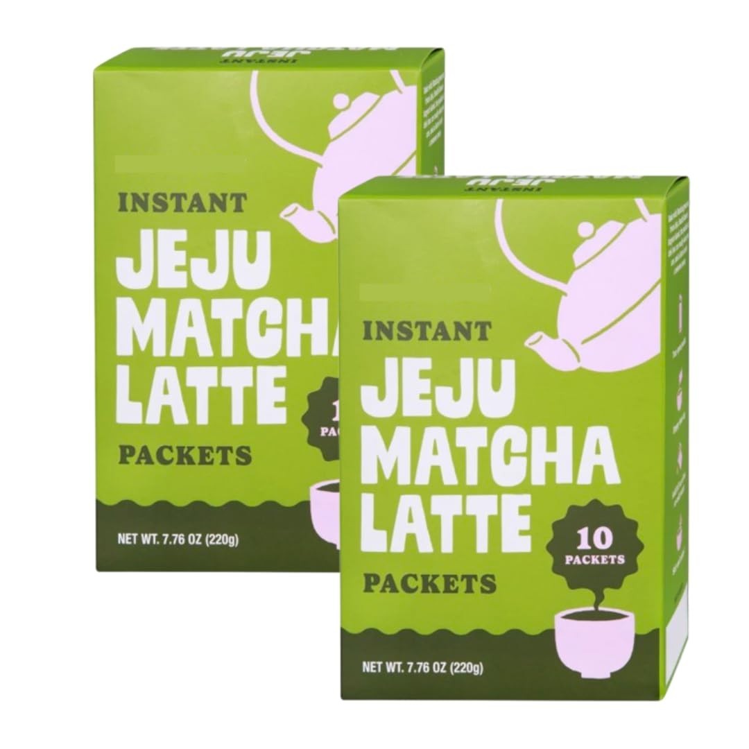 Matcha Latte Instant Packets – 10 Packets, 7.76 oz (220g) – 2 Count, Creamy Drin