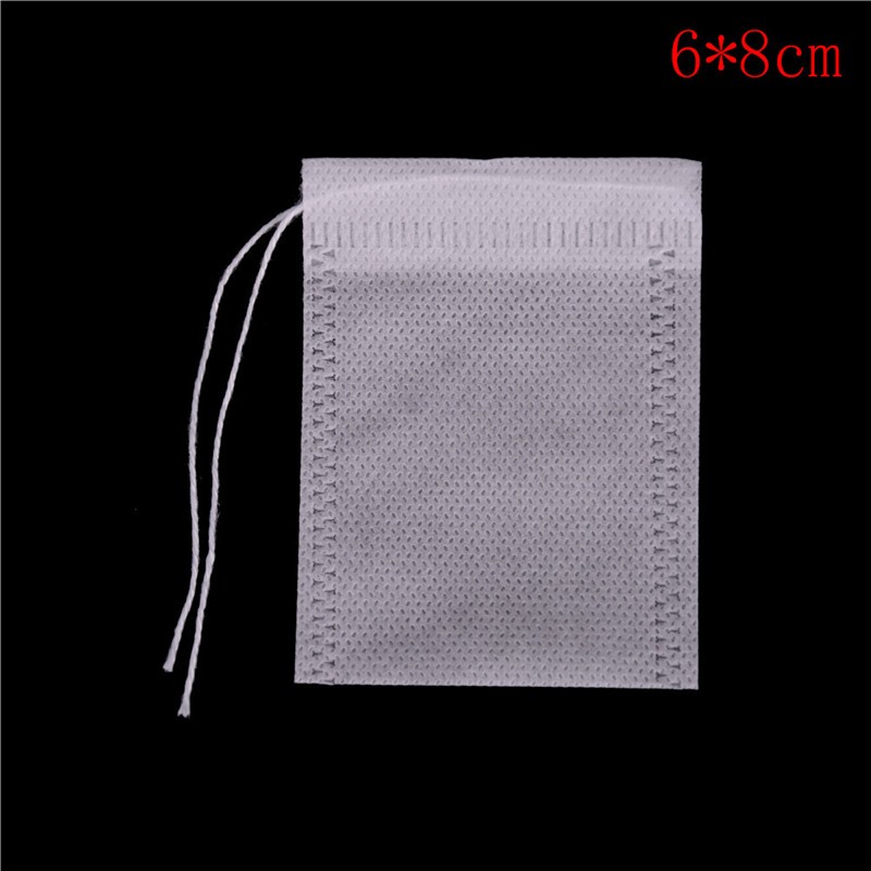 100Pcs Non-woven Empty Teabags String Heat Seal Filter Paper Herb Tea Bag GAMHJ