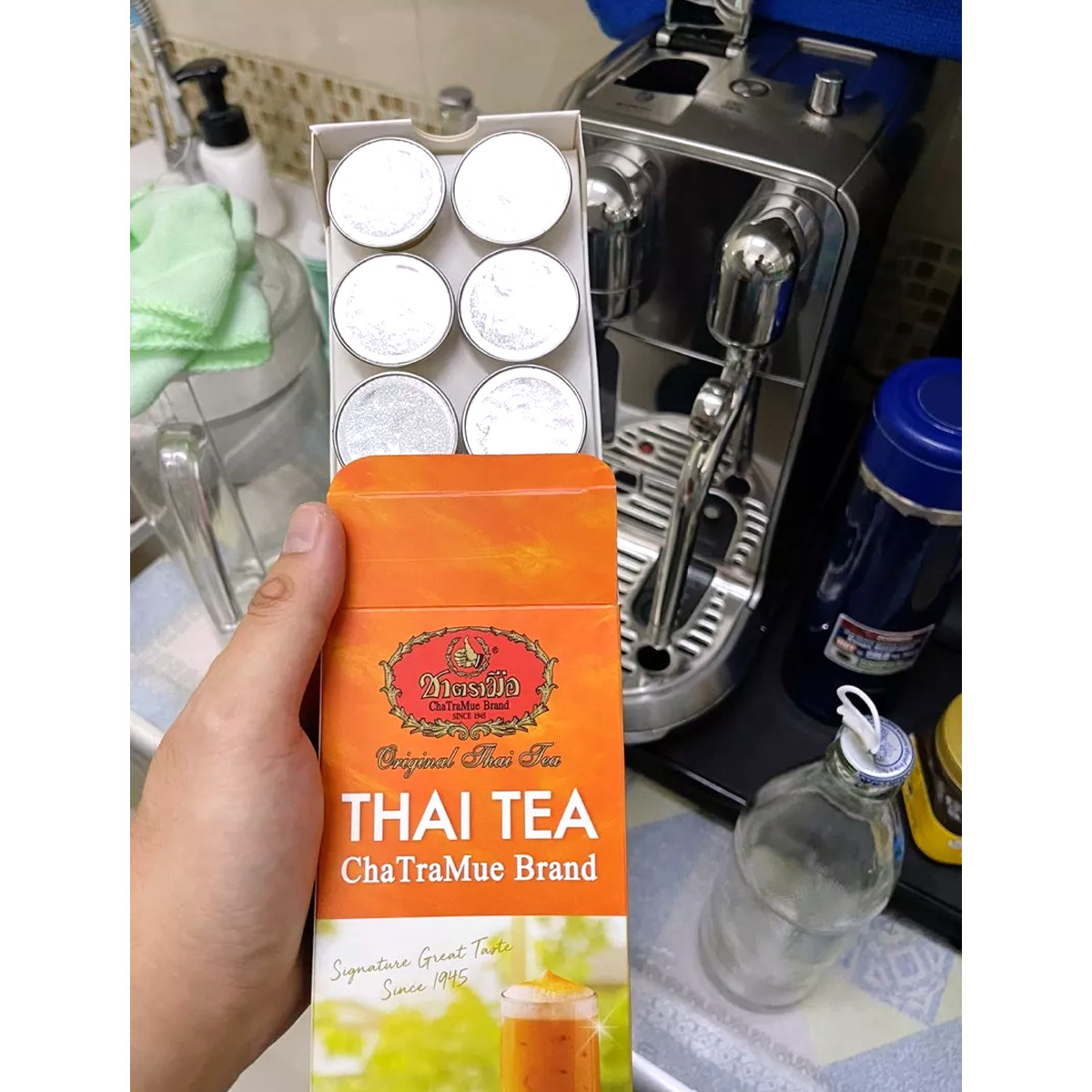 10 capsules/Box Thai Milk Tea Nespresso Capsule Hot Iced Cha Tra Mue ChaTraMue