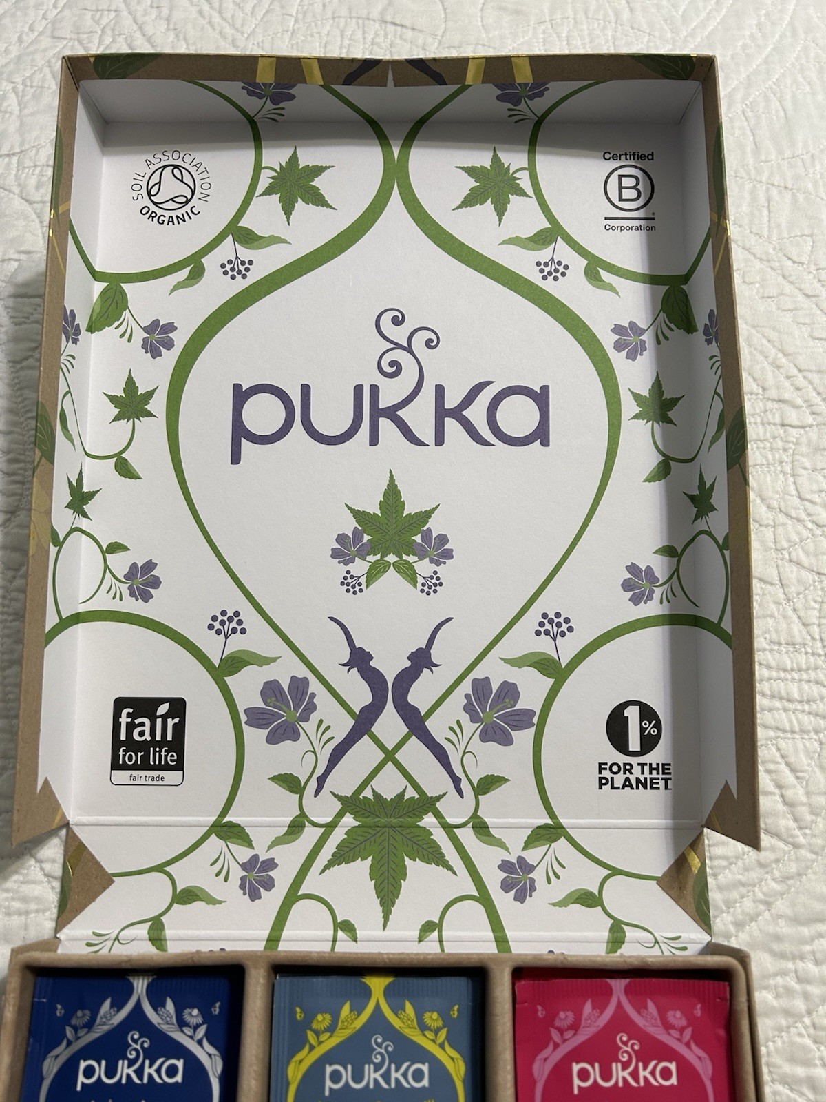 Pukka Premium Organic Herbal Tea Sampler 45 Sachets 5 Flavors BRAND NEW IN BOX