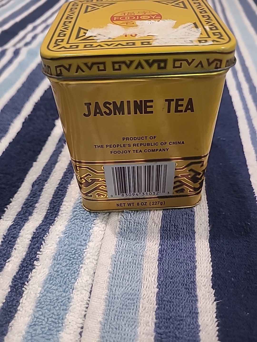 Foojoy Jasmine Tea Container with Lid for Loose Leaf Empty