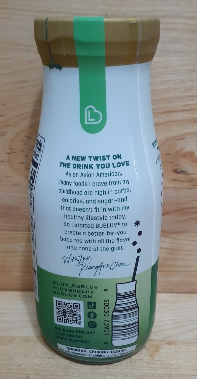 REDUCED! BUB LUV BUBBLE TEA MATCHA SOY LATTE 6 pack Bottles w/tapioca Pearl’s
