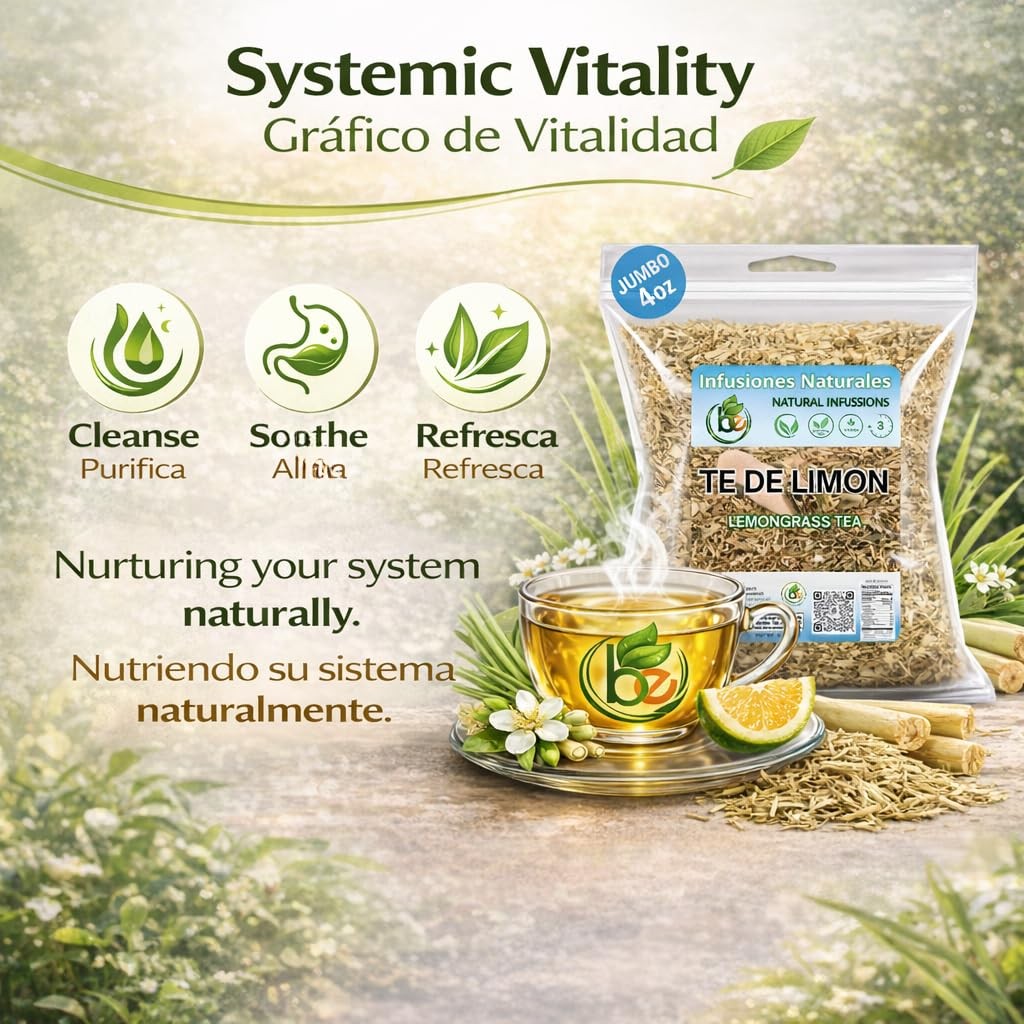 Lemongrass Herbal Tea – 4 oz (113g) – Dried Citronella Leaves – Cut & Sifted…