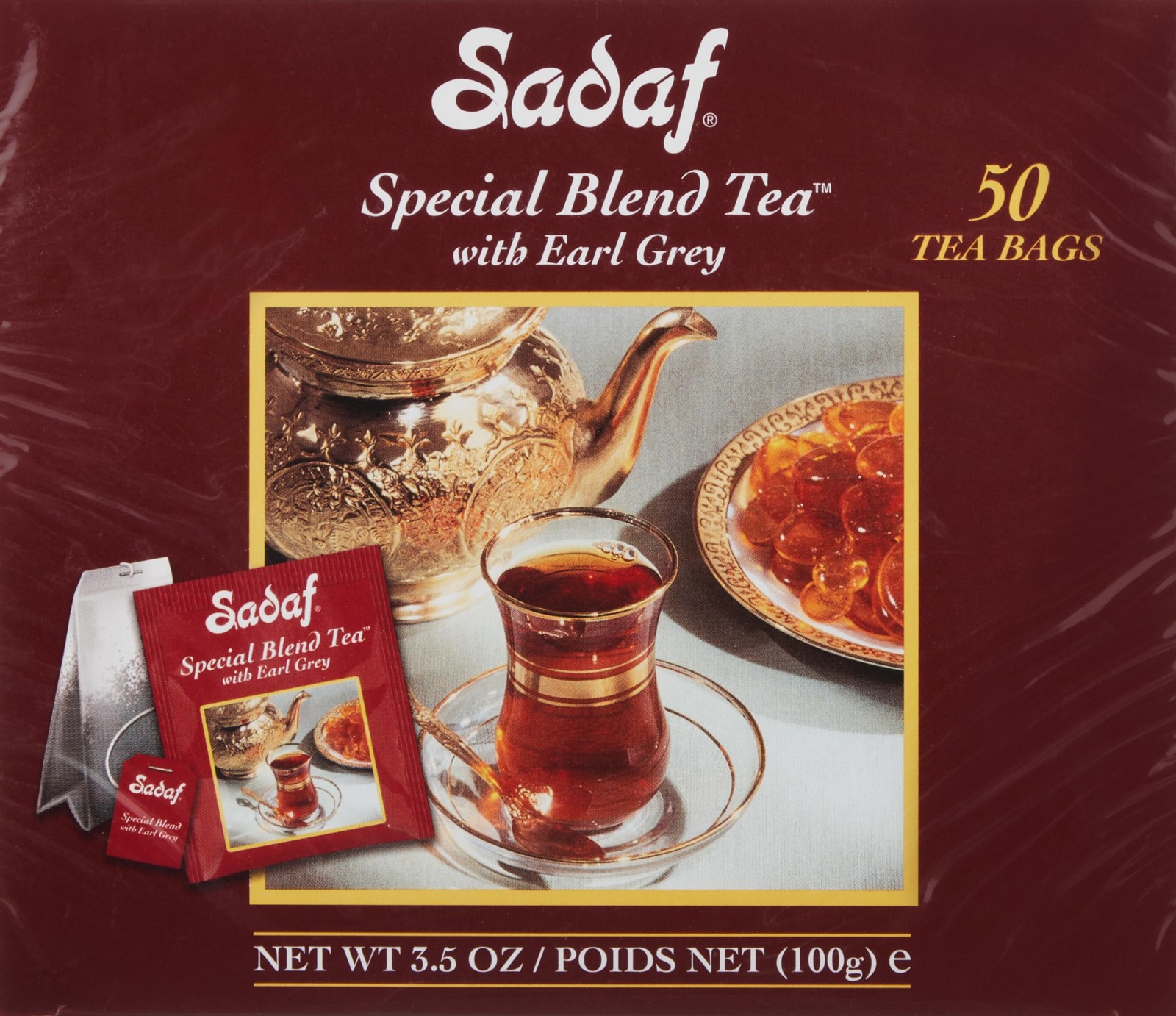 Sadaf Earl Grey Tea Bags | Special Blend Ceylon Black | Product harvested in
