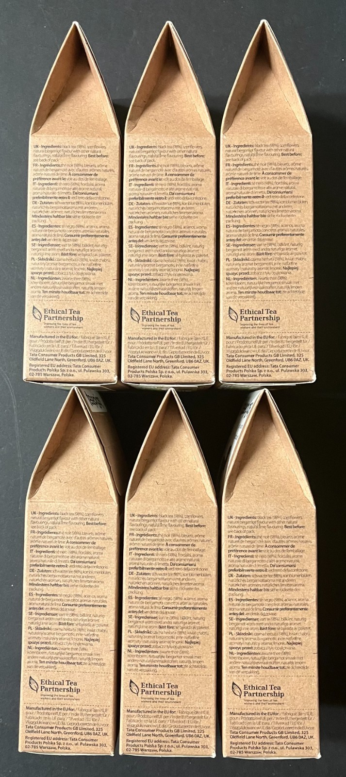 Teapigs Earl Grey Strong 15 Tea Temples 6 Pack Exp. 08/14/2029
