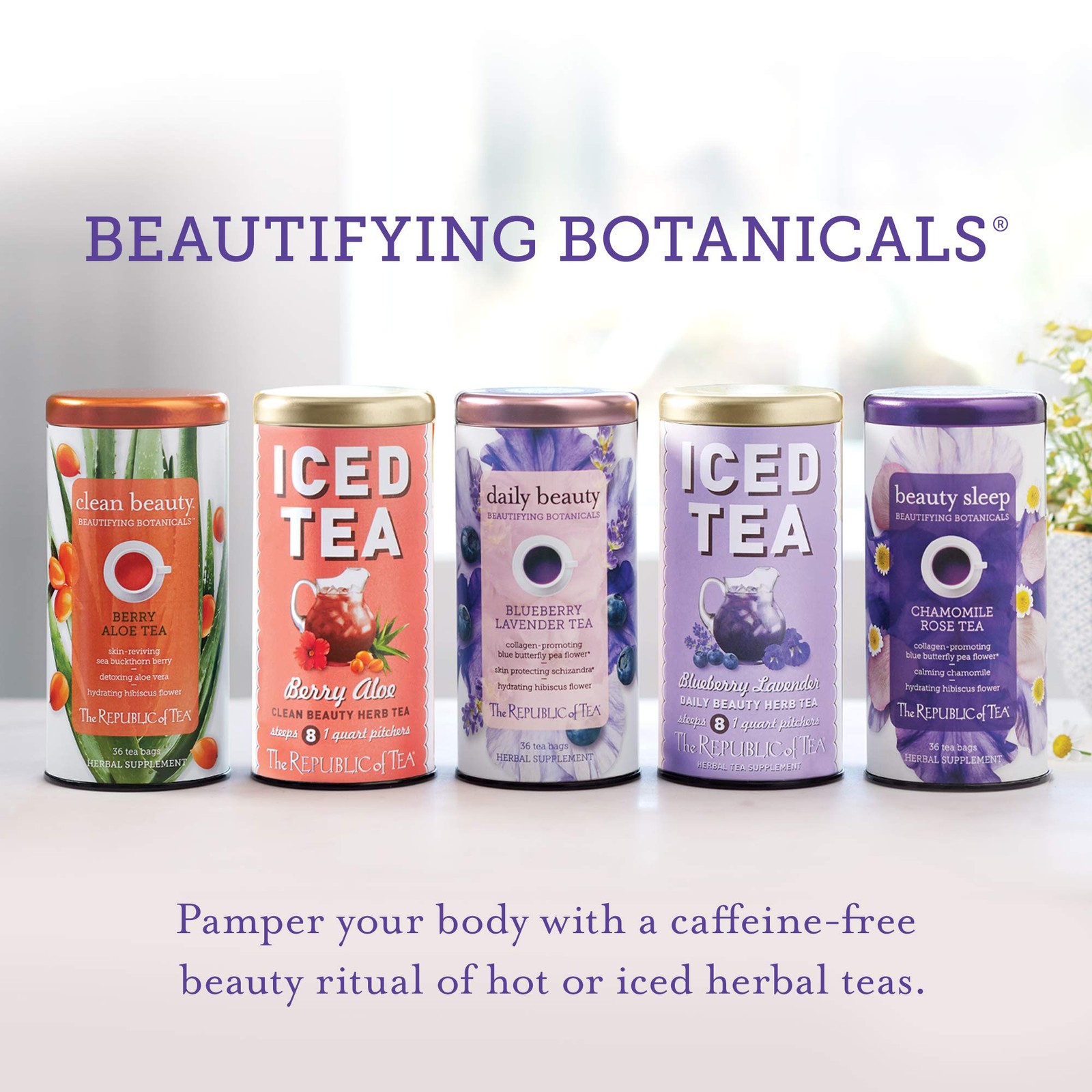 Herbal Tea Bags Clean Beauty Berry Aloe 36 Count – Not for Pregnancy