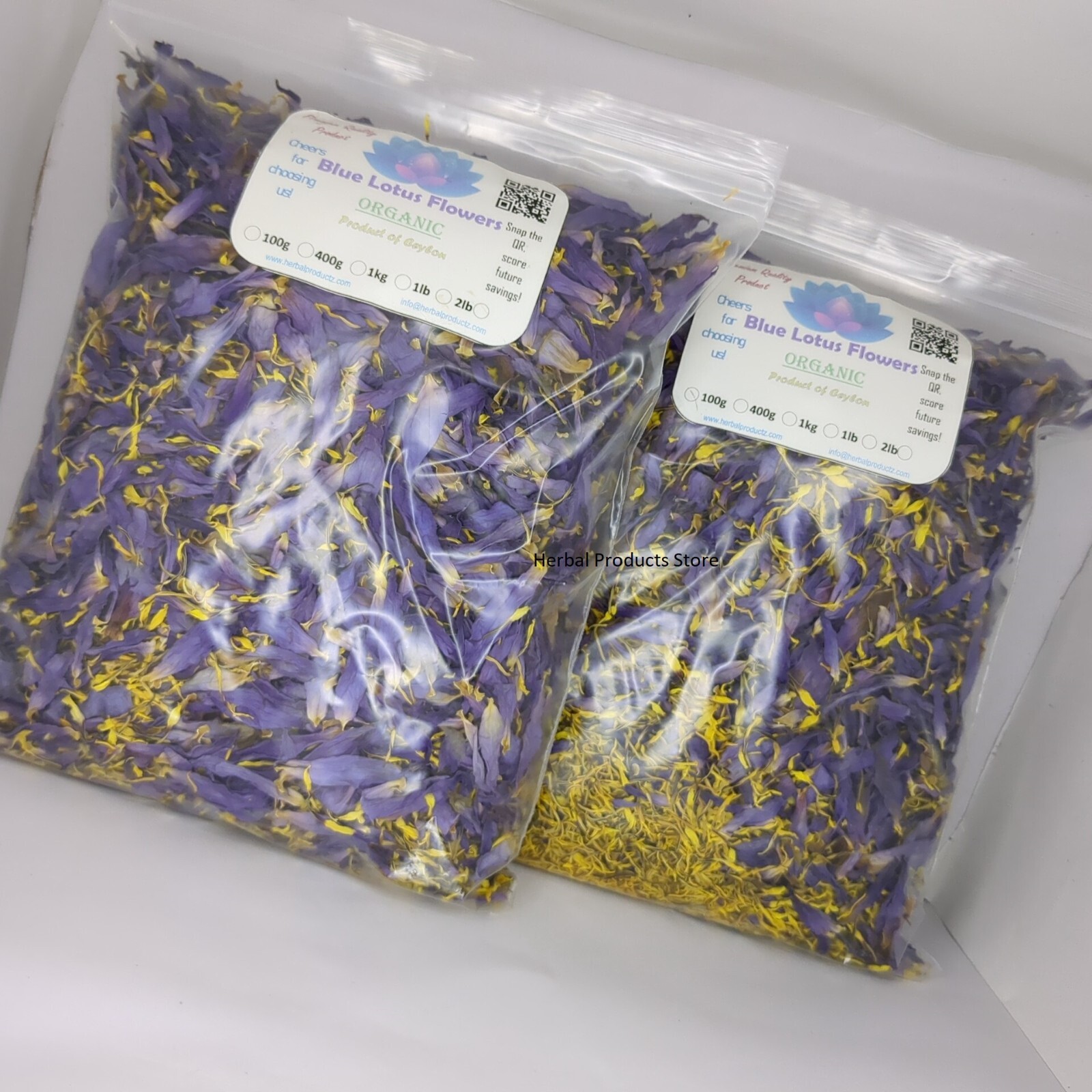 Organic Natural BLUE LOTUS, Nymphaea Caerulea Dried Flower 100% Harbal Tea/Smoke