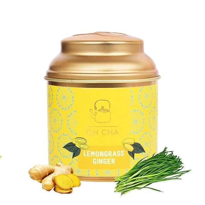 OH CHA – Lemongrass Tea with Ginger 35 gm For Weight Loss, Hair & Skin, Detox.