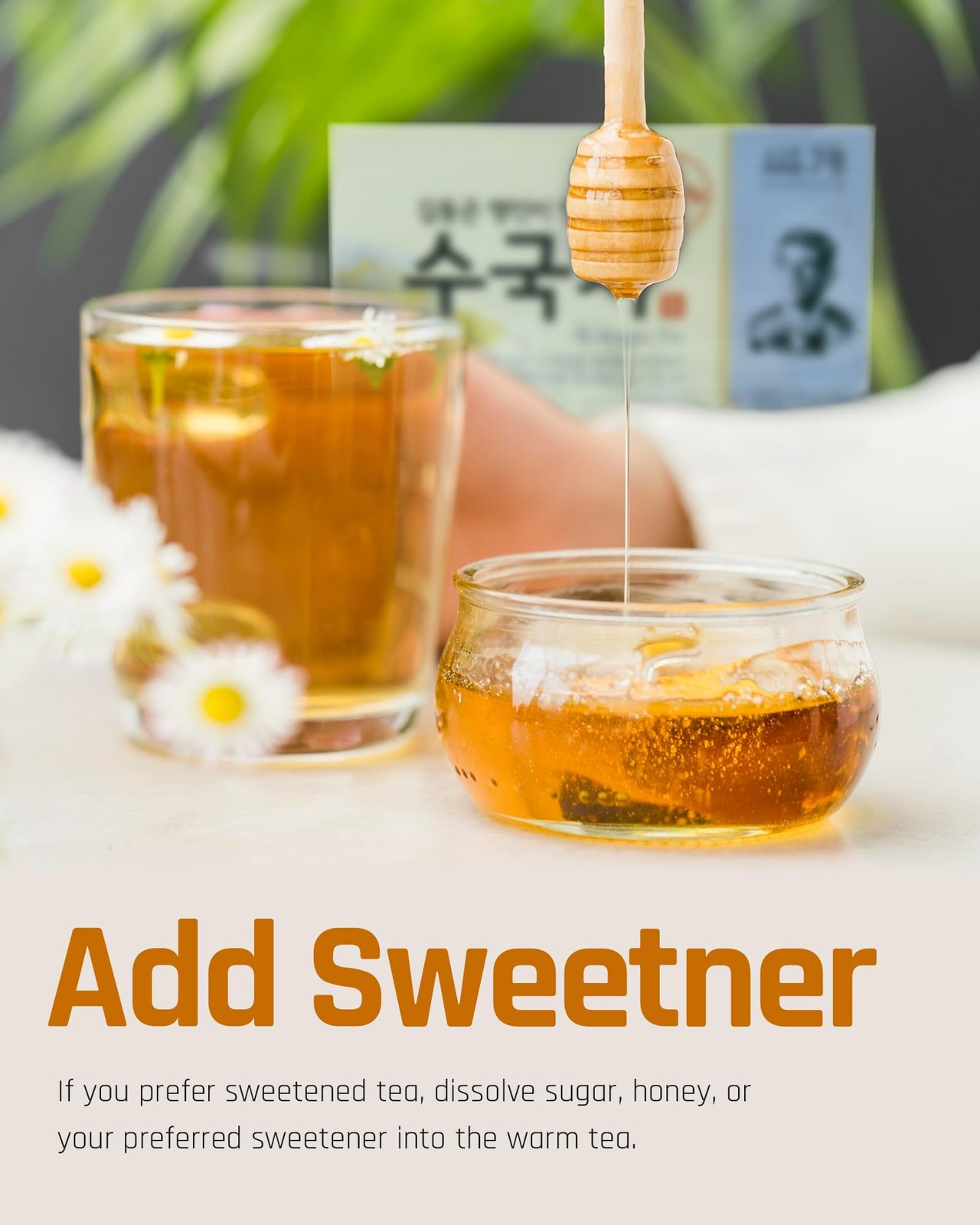 Korean Hydrangea Sweet Dew Tea Bags 1.2g x 40 – Herbal Hot Cold Beverage