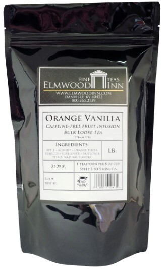 Elmwood Inn Fine Teas, Orange Vanilla Caffeine-free Fruit Infusion, 16-Ounce