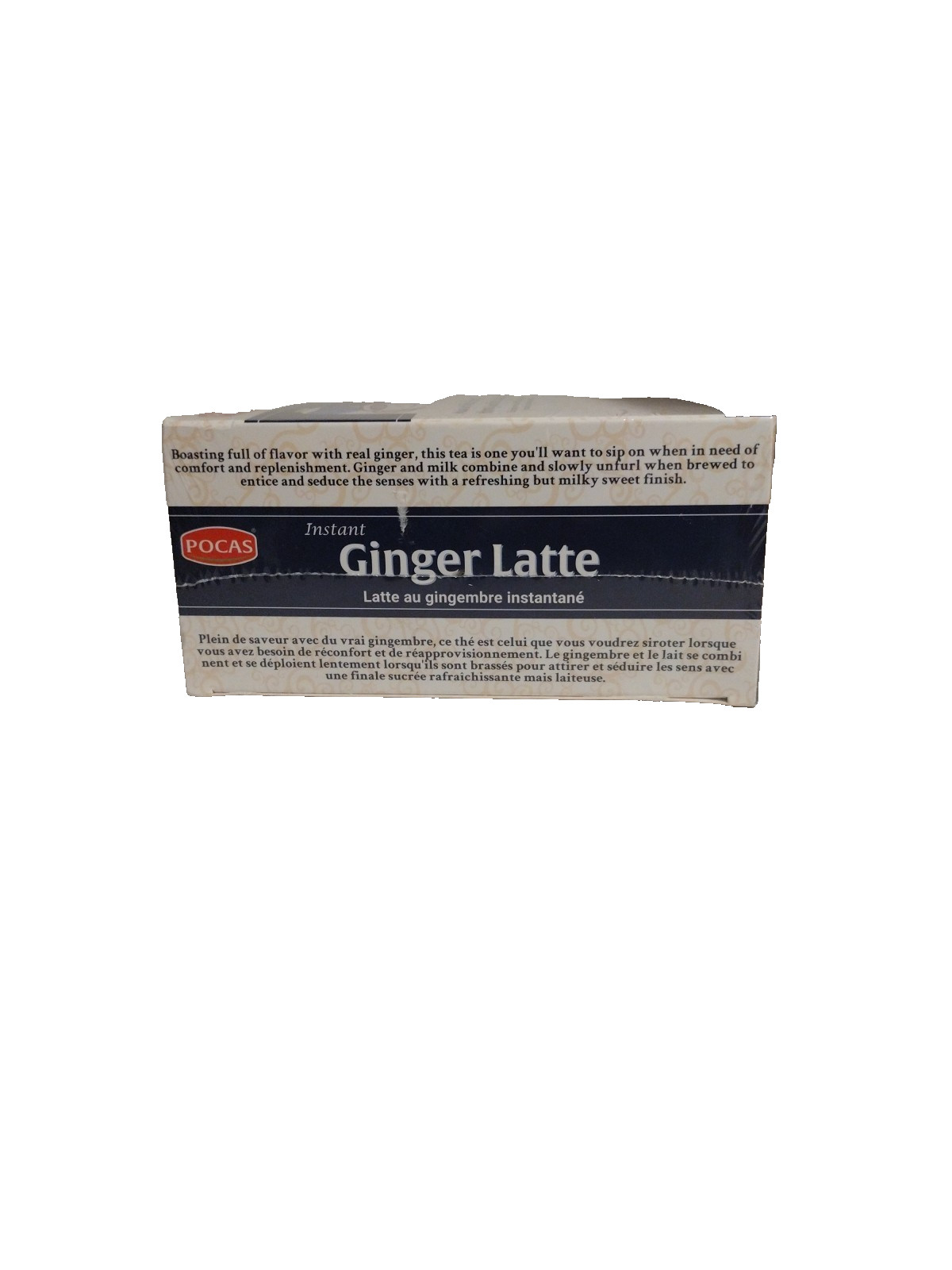 Pocas Honey Ginger Latte Instant Honey Ginger Tea 20 Bags with Real Ginger
