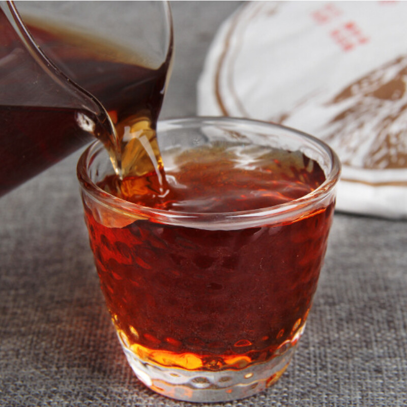 Ripe Pu erh Tea Cake Yunnan Black Tea Old Tree Seven Sons Premium 357g