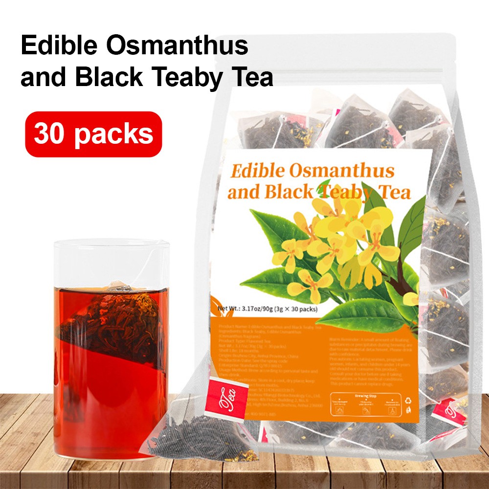 Edible Osmanthus And Black Teaby Tea Light Refreshing Refreshing Cleansing 90 G