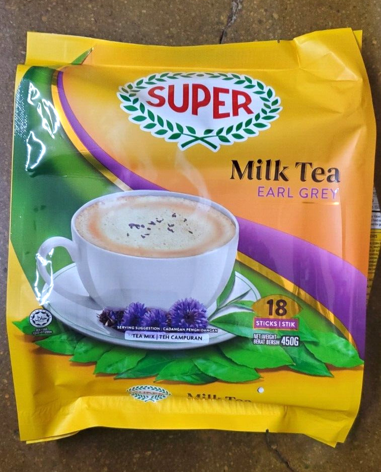 2 PACK SUPER MILK TEA EARL GREY 25 STICKS EACH BAG