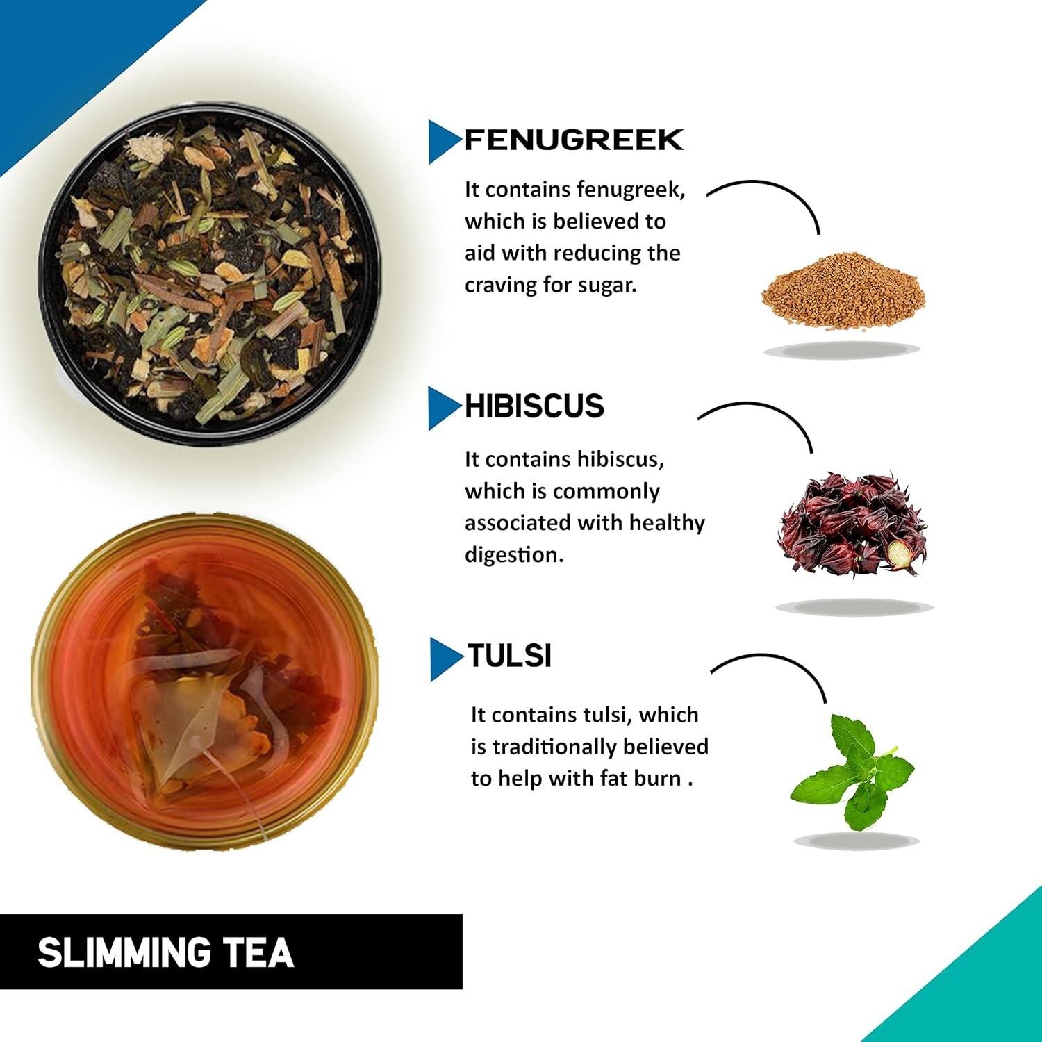 TEACURRY Slimming Tea For Weight Management (30 Tea Bags) Get Slimmer & Toned