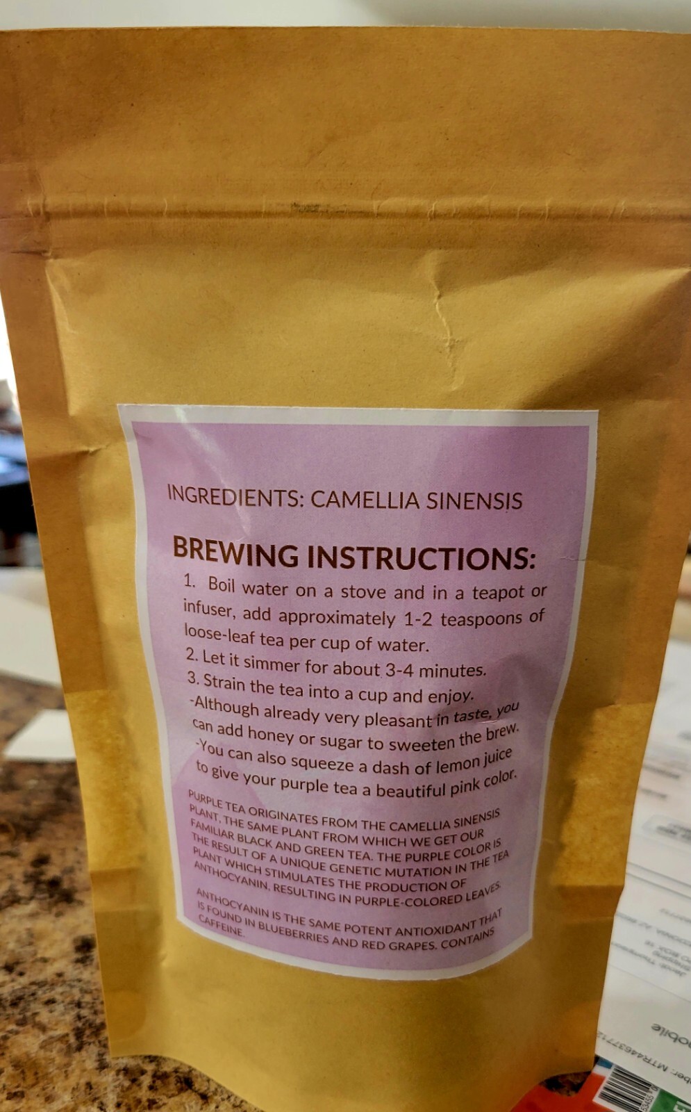 Kenyan Full Leaf Purple Tea Roasted | Antioxidants | Anti Aging | Healthy Weight