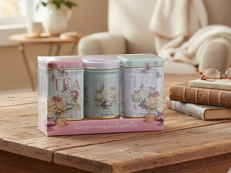 Retro Time for Tea Vintage Tin with 70g Loose Tea