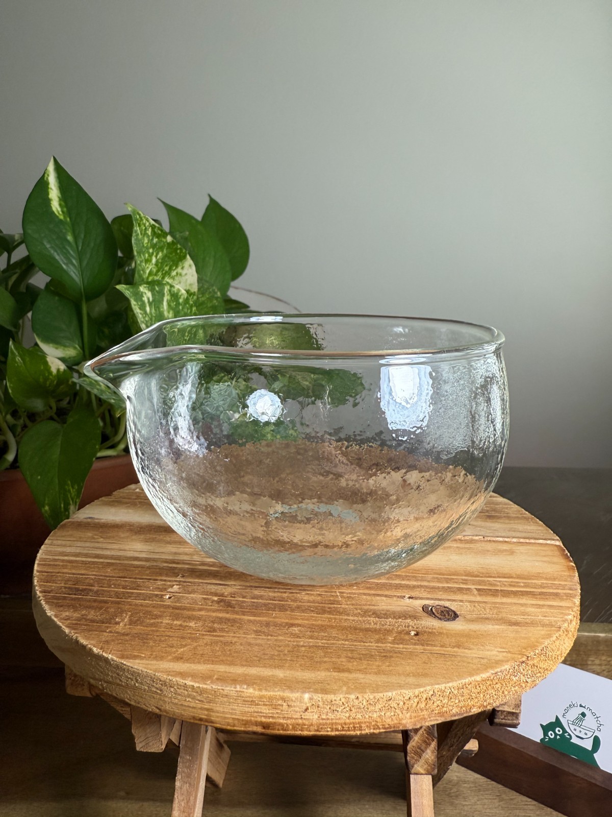 US SELLER – Glass Matcha Set | Chawan Matcha Bowl and Whisk Holder