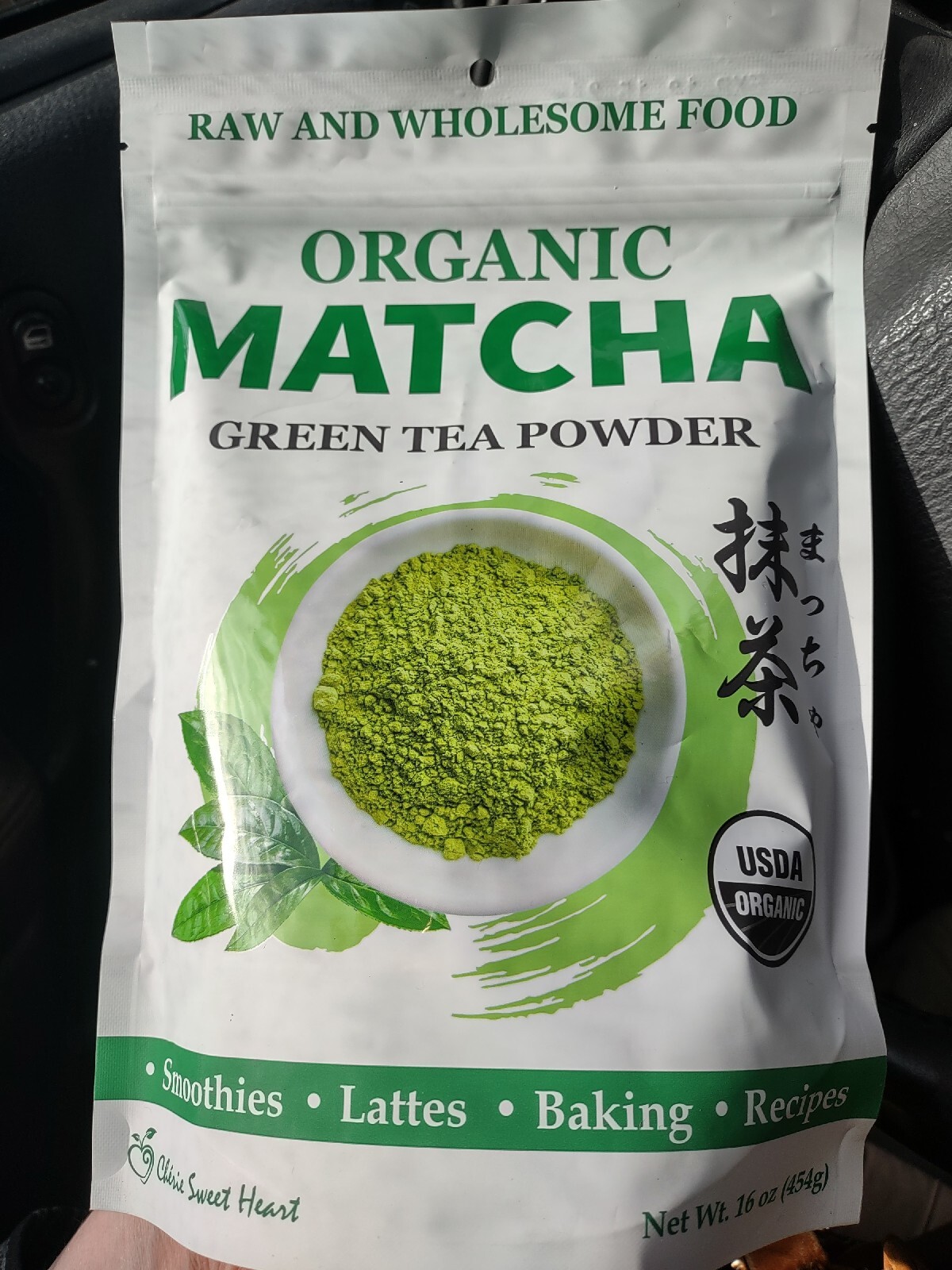 Cherie Sweet Heart Organic Matcha Powder – Matcha Green Tea Powder 16oz/1 pound