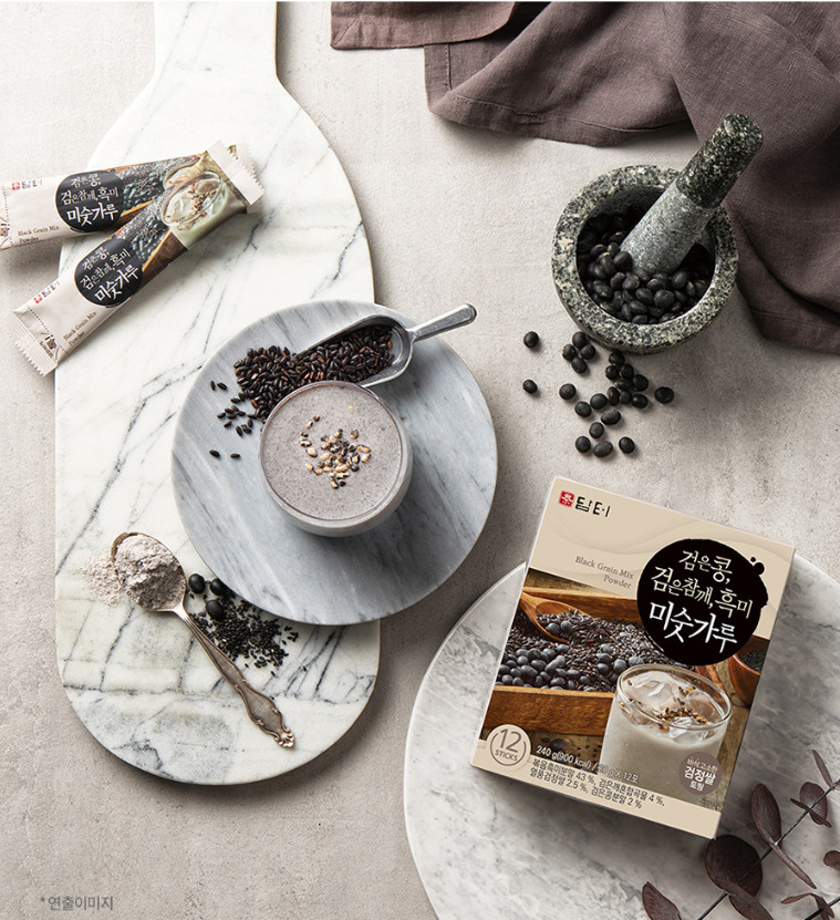 Damtuh black bean black sesame black rice misugaru korean grain latte K-food