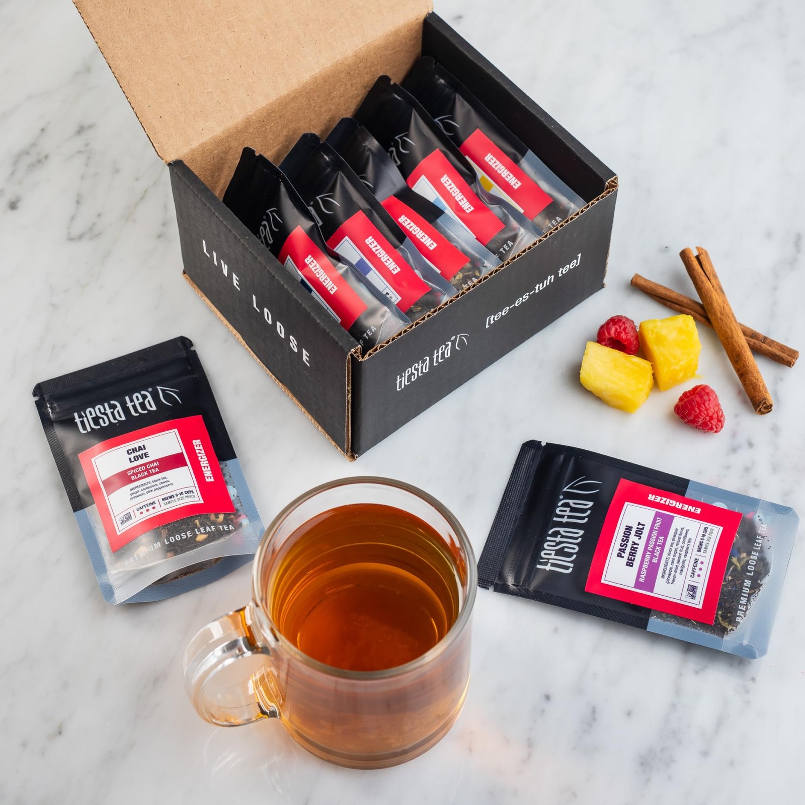 – Black Sampler Dry Flight Set, Loose Leaf, High Caffeine, Makes Hot & Iced, …