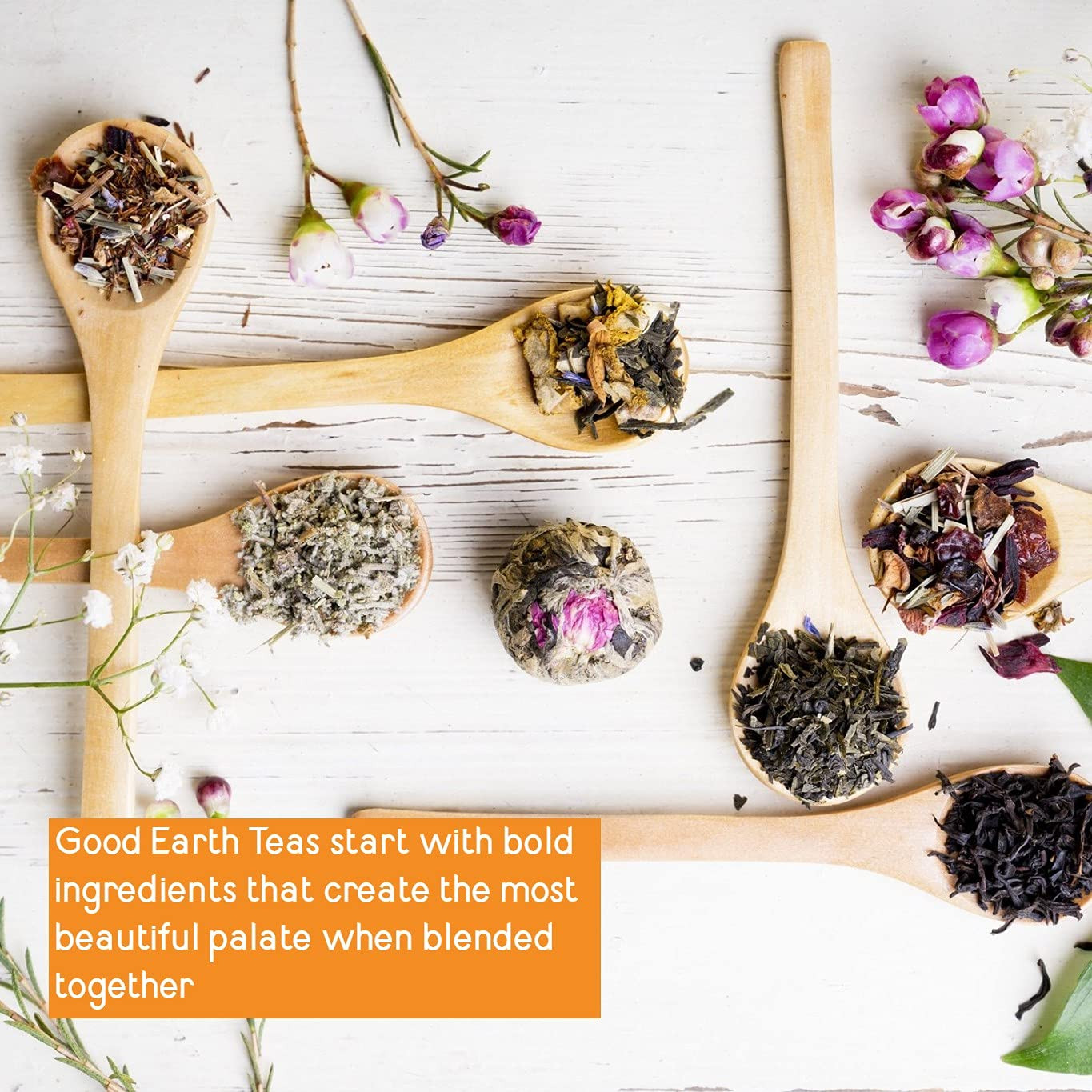 Good Earth Herbal & Black Tea, Sweet & Spicy, 18 Count Tea Bags (Pack of 6) (Pac