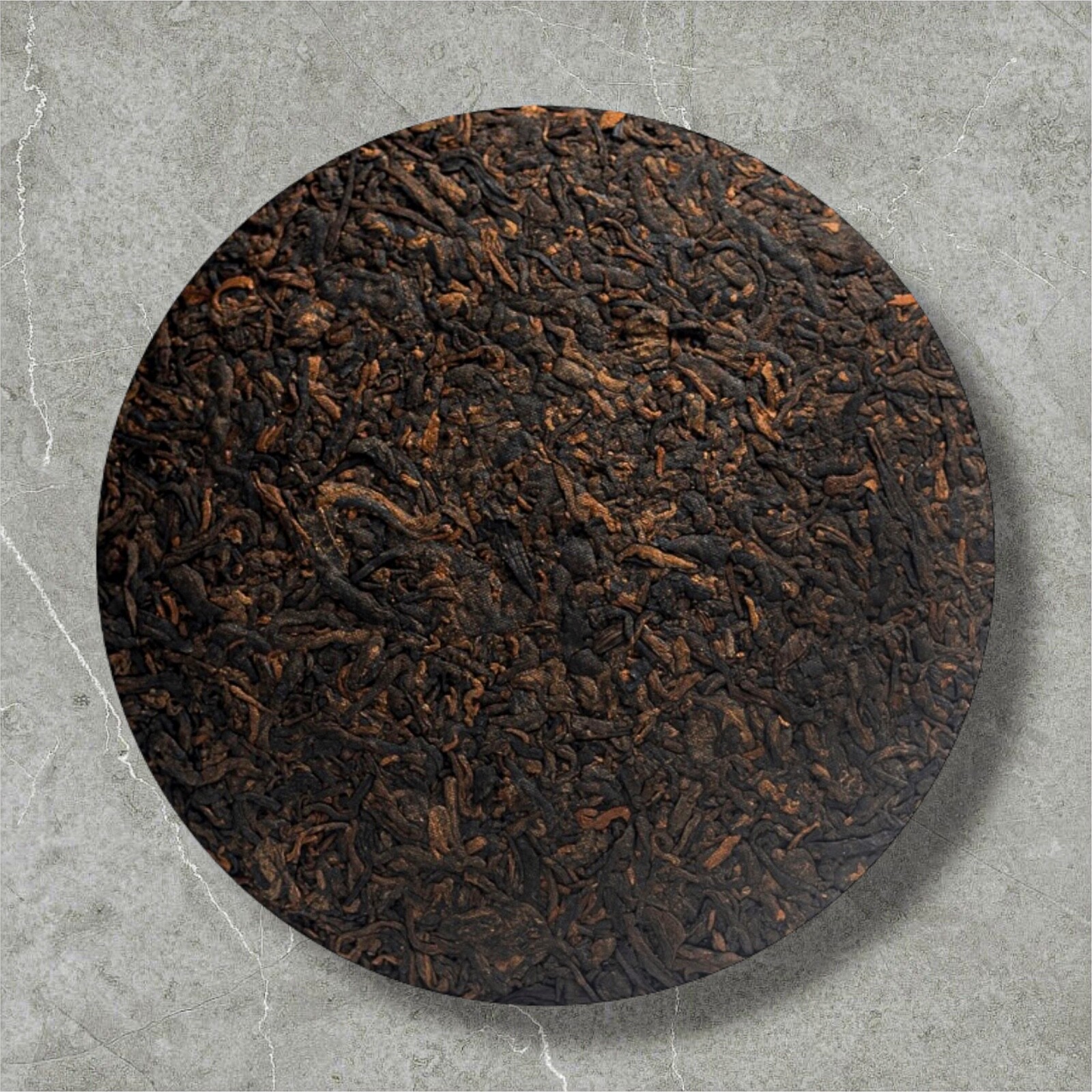 Golden Sip 2019 Shu Puer Tea Cake Ripe Puerh Fermented Qi Zi Bing Cha 357g