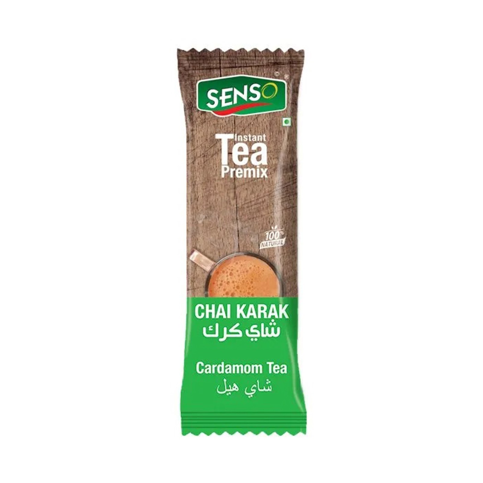 Karak Chai Tea Cardamom Instant شاي Senso كرك Sticks 20 Gram 8 Pieces Premix