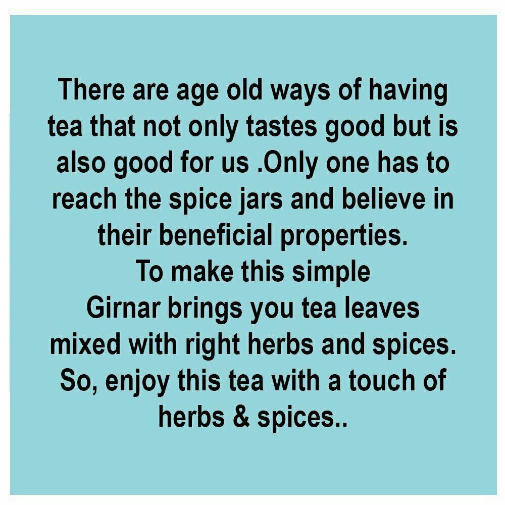 Girnar Green Tea Desi Kahwa With Herbs And Spices,36 Tea Bags,3.17 Oz.(90 GM)