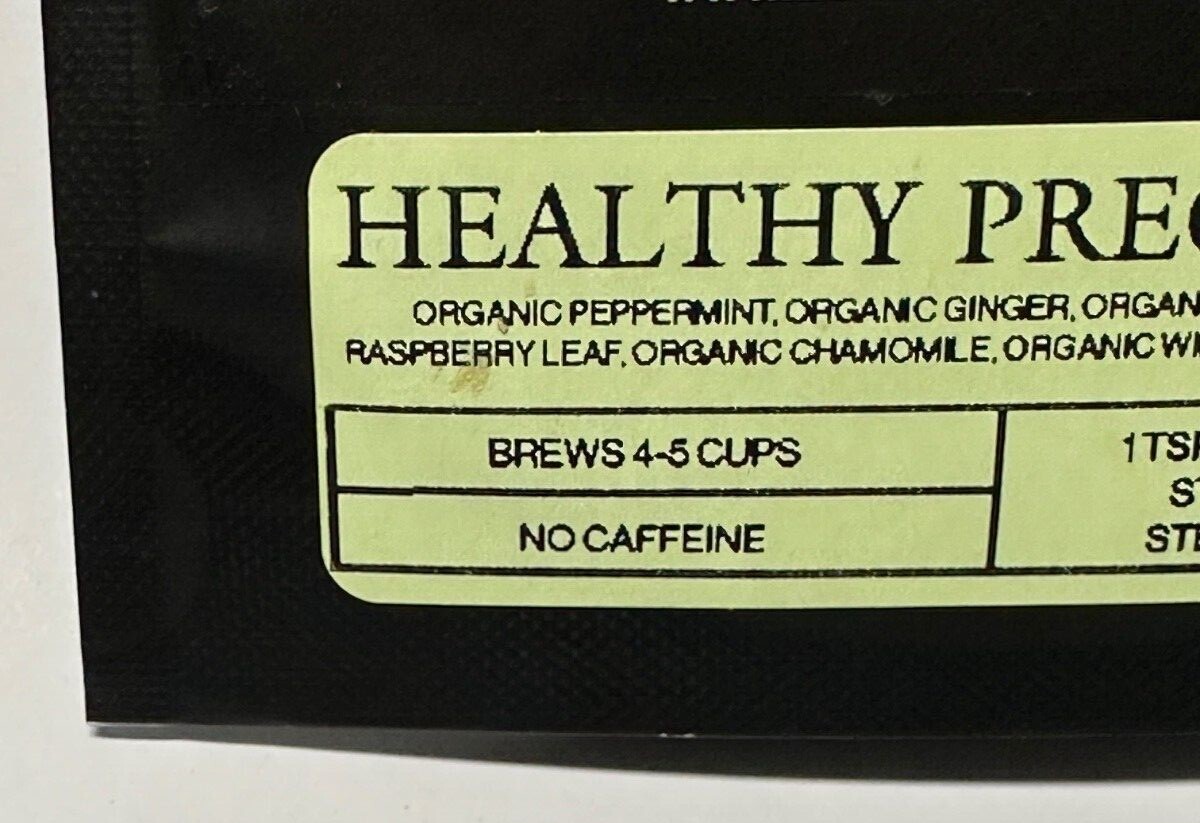THE LOOSE LEAF / HEALTHY PREGNANCY TEA / HERBAL BLEND NO CAFFEINE