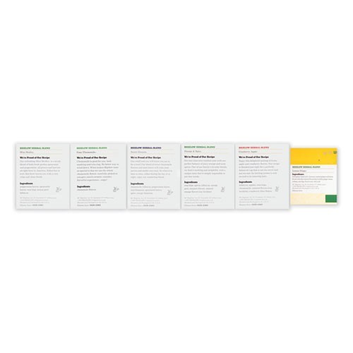 Bigelow Assorted Herbal Tea Bags, Six Flavors, 28/Box, 168/Carton